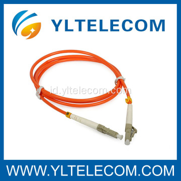 Single Mode / Multi Mode 50 / 125 serat optik kabel Patch Simplex PVC untuk jaringan